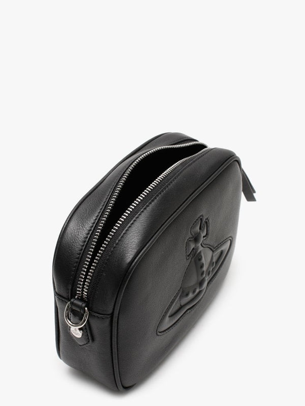 Chelsea Black Leather Camera Bag