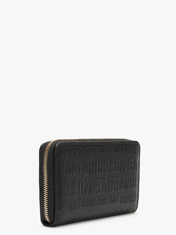 Embossed Logo Black Purse