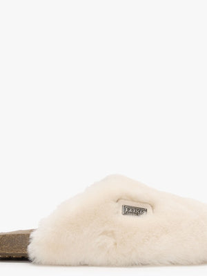 Dreamer Cream Shearling Mule Slippers