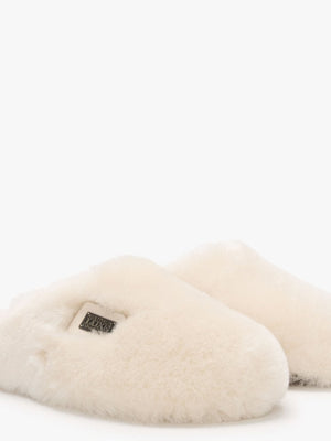 Dreamer Cream Shearling Mule Slippers