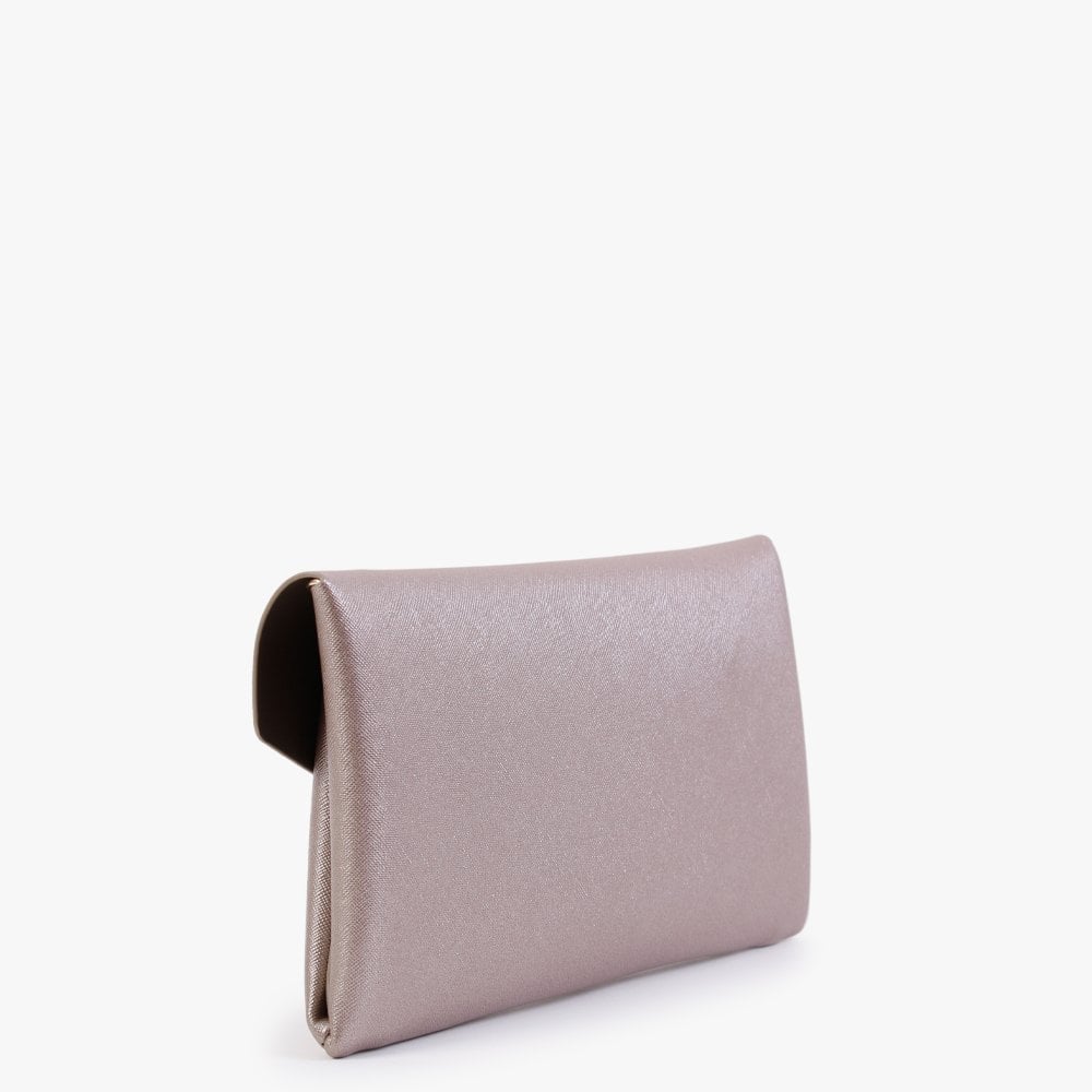 Arpie Oro Rosa Saffiano Envelope Pochette Bag