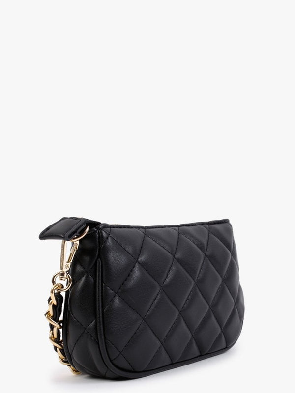 Ocarina II Black Quilted Cross-Body Bag