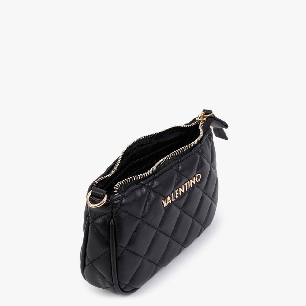 Ocarina II Black Quilted Cross-Body Bag