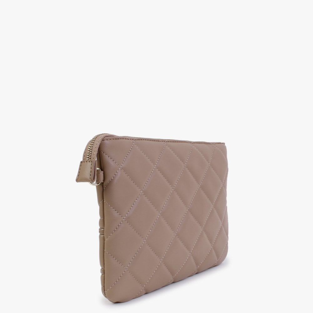 Ada Cammello Quilted Cross-Body Bag