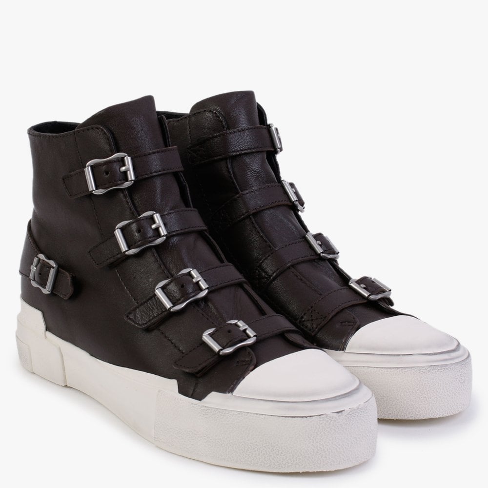 Gang Ebano Leather High Top Trainers