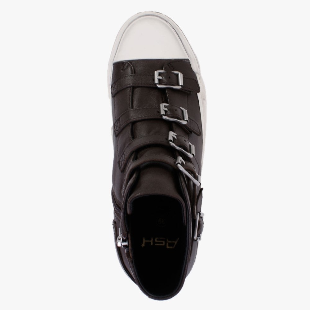 Gang Ebano Leather High Top Trainers