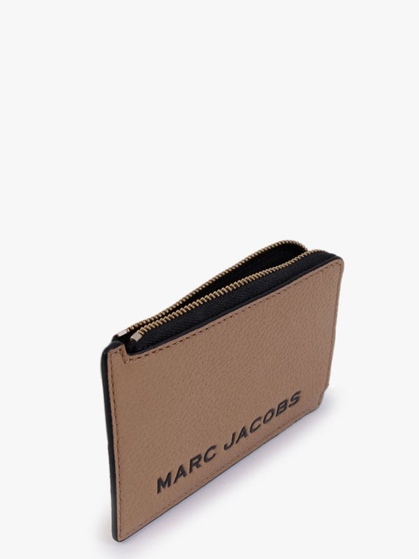 The Colourblock Small Medium Tan Leather Top Zip Wallet
