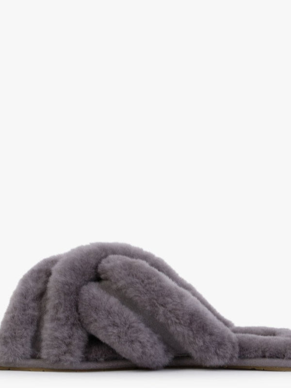 Scuffita Charcoal Sheepskin Slippers