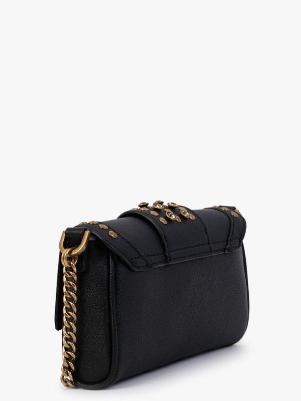 Mini Bling Flap Black Cross-Body Bag