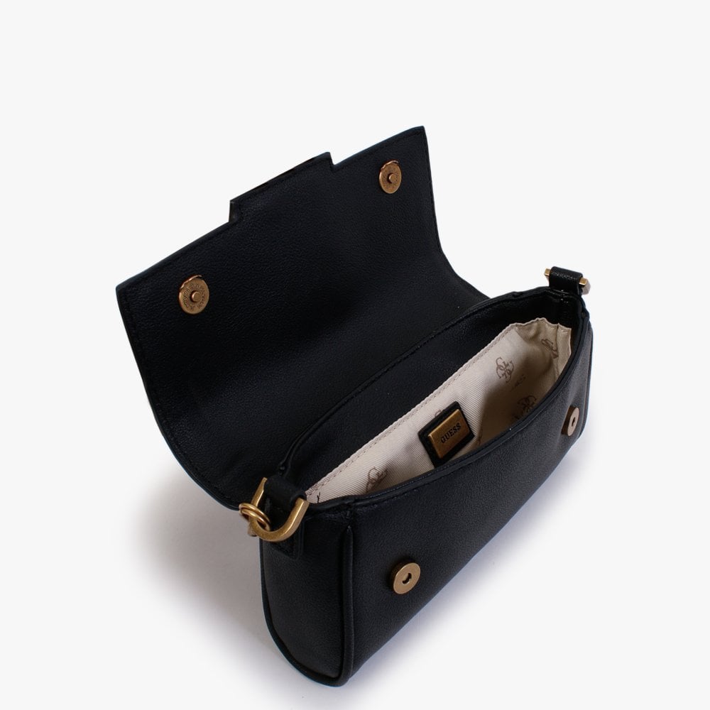 Mini Bling Flap Black Cross-Body Bag
