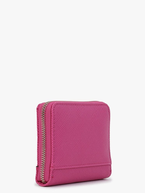 Small Noelle Fuchsia Zip Around Wallet