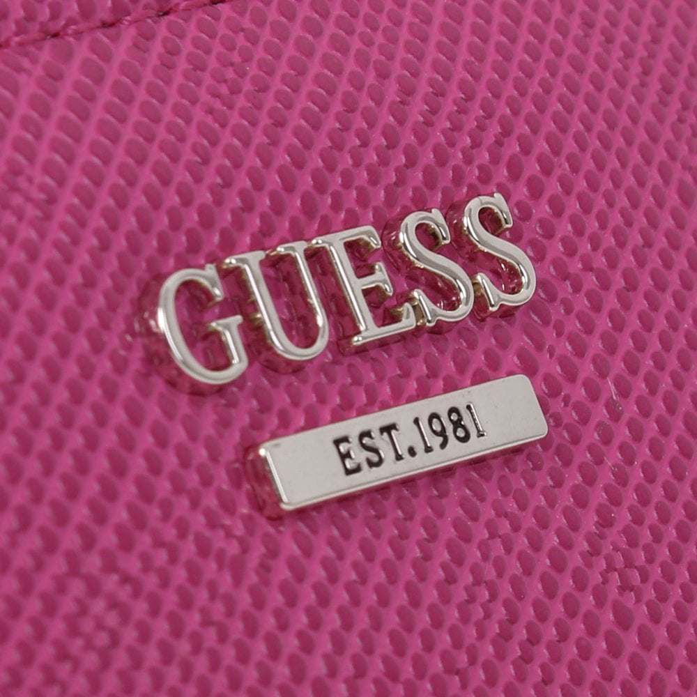Small Noelle Fuchsia Zip Around Wallet