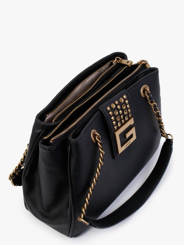 Bling Black Shoulder Satchel