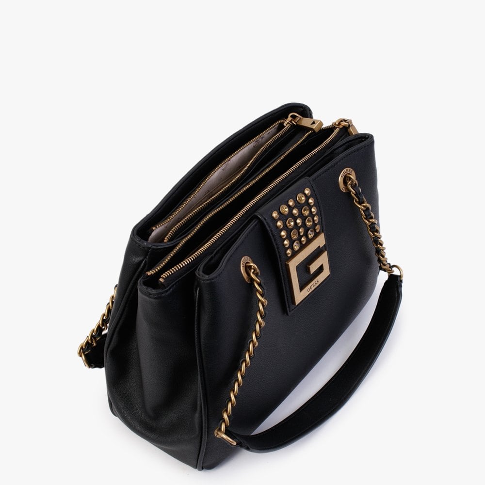 Bling Black Shoulder Satchel