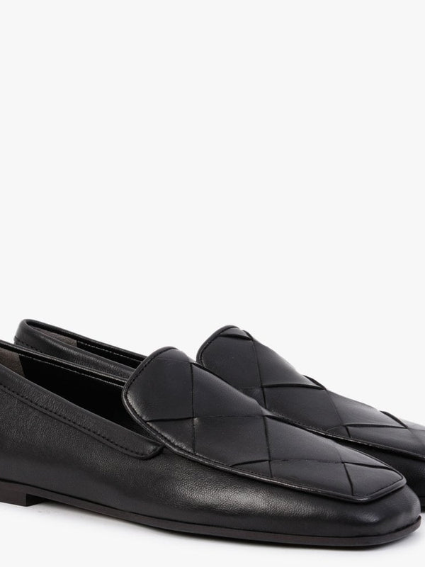 Carot Black Leather Loafers