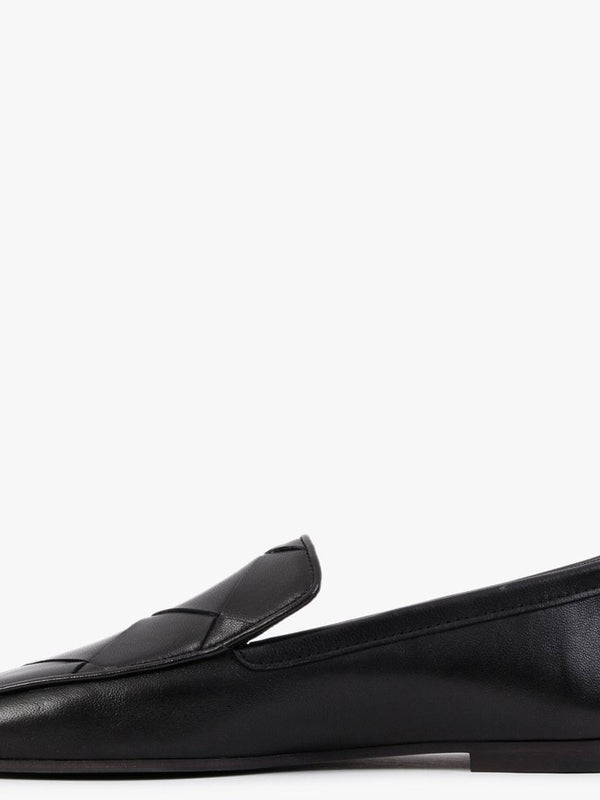 Carot Black Leather Loafers