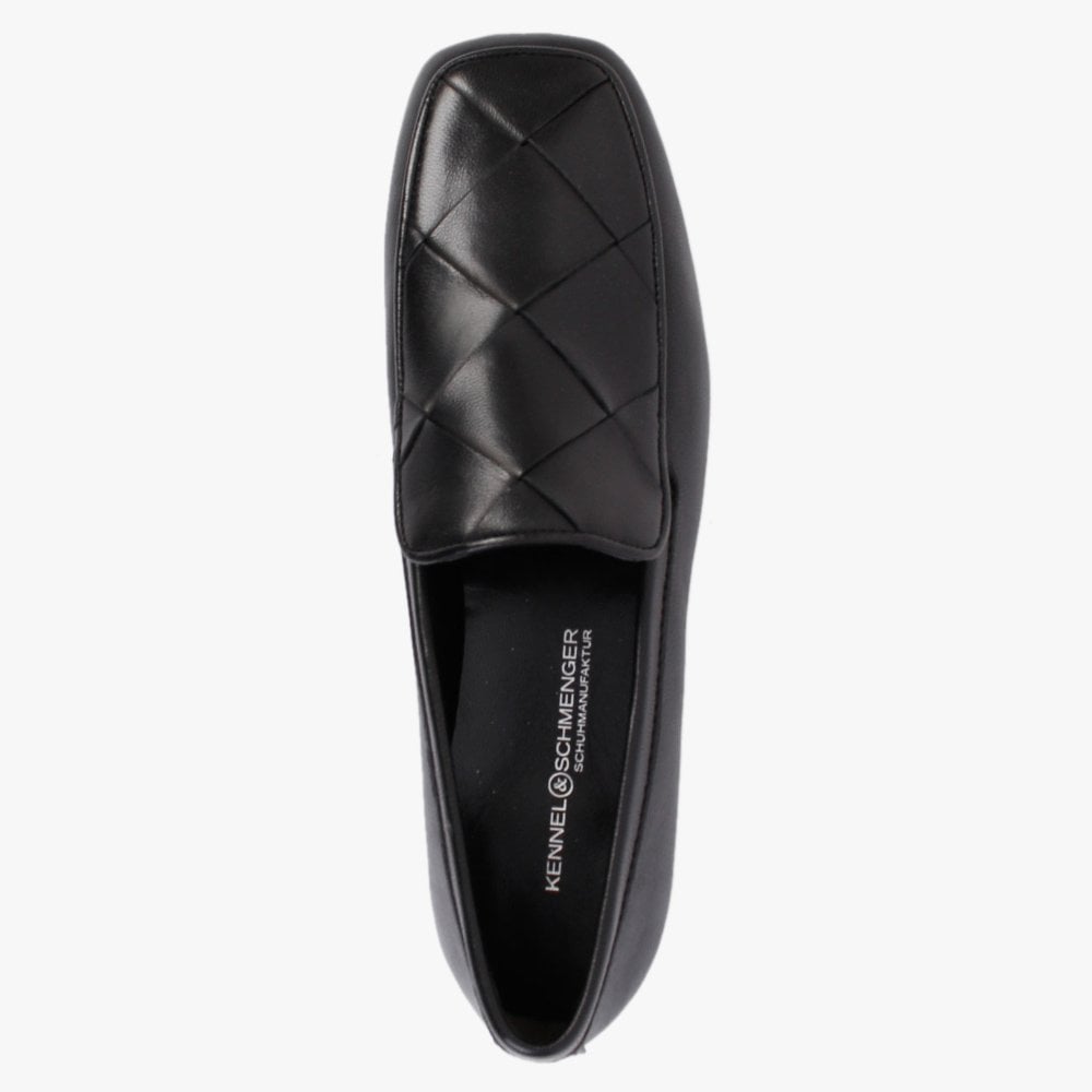 Carot Black Leather Loafers