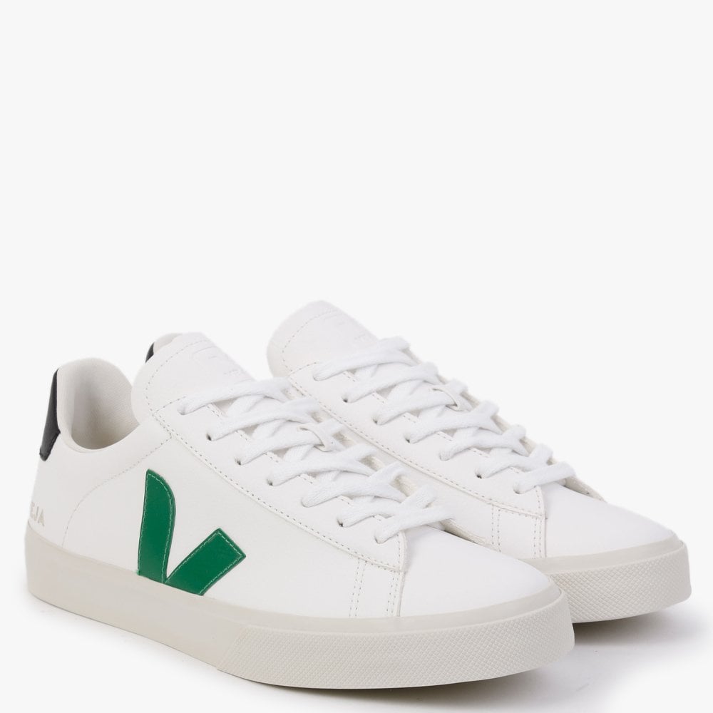 Men's Campo Chromefree Leather Extra White Emeraude Black Trainers
