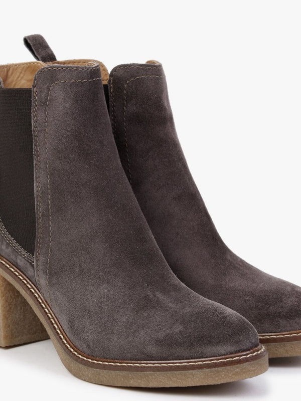 Sage Grey Suede Chelsea Boots