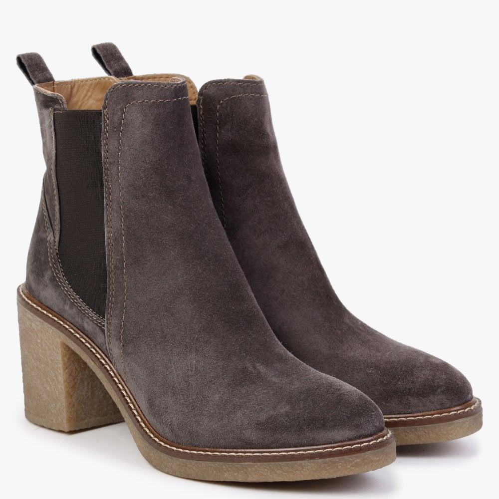 Sage Grey Suede Chelsea Boots