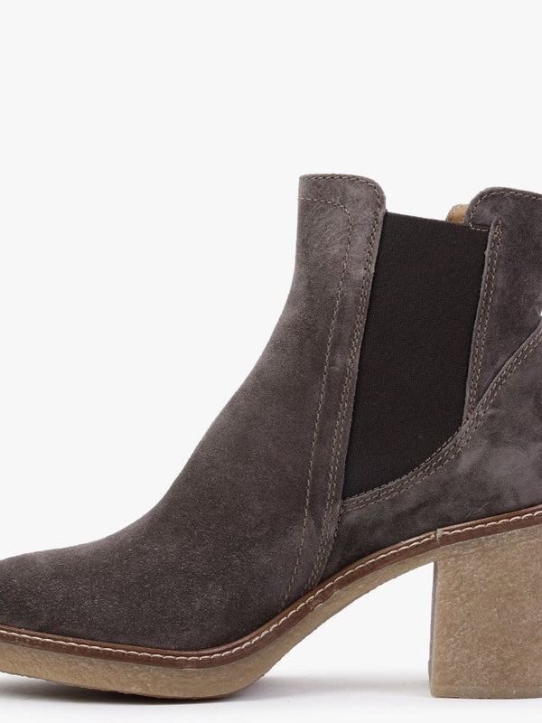 Sage Grey Suede Chelsea Boots