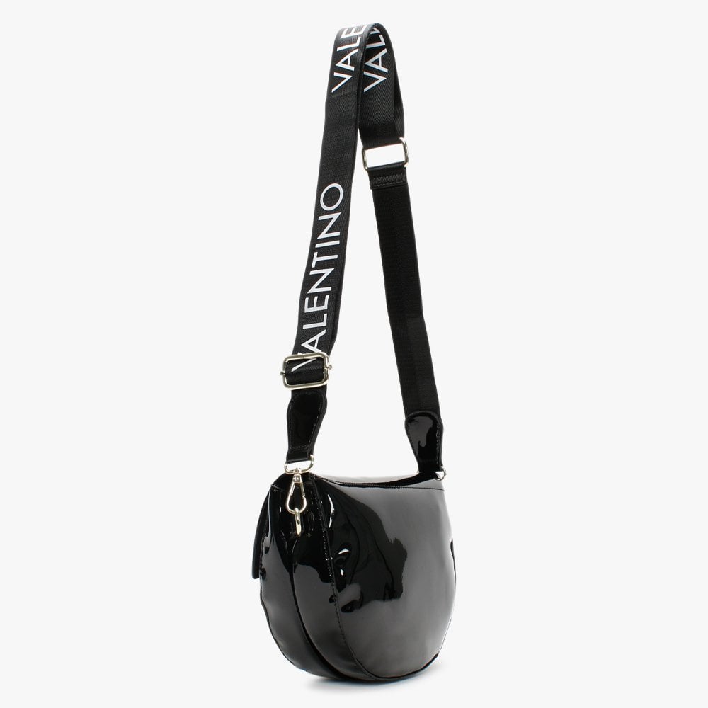 Bigs Patent Black Cross-Body Bag