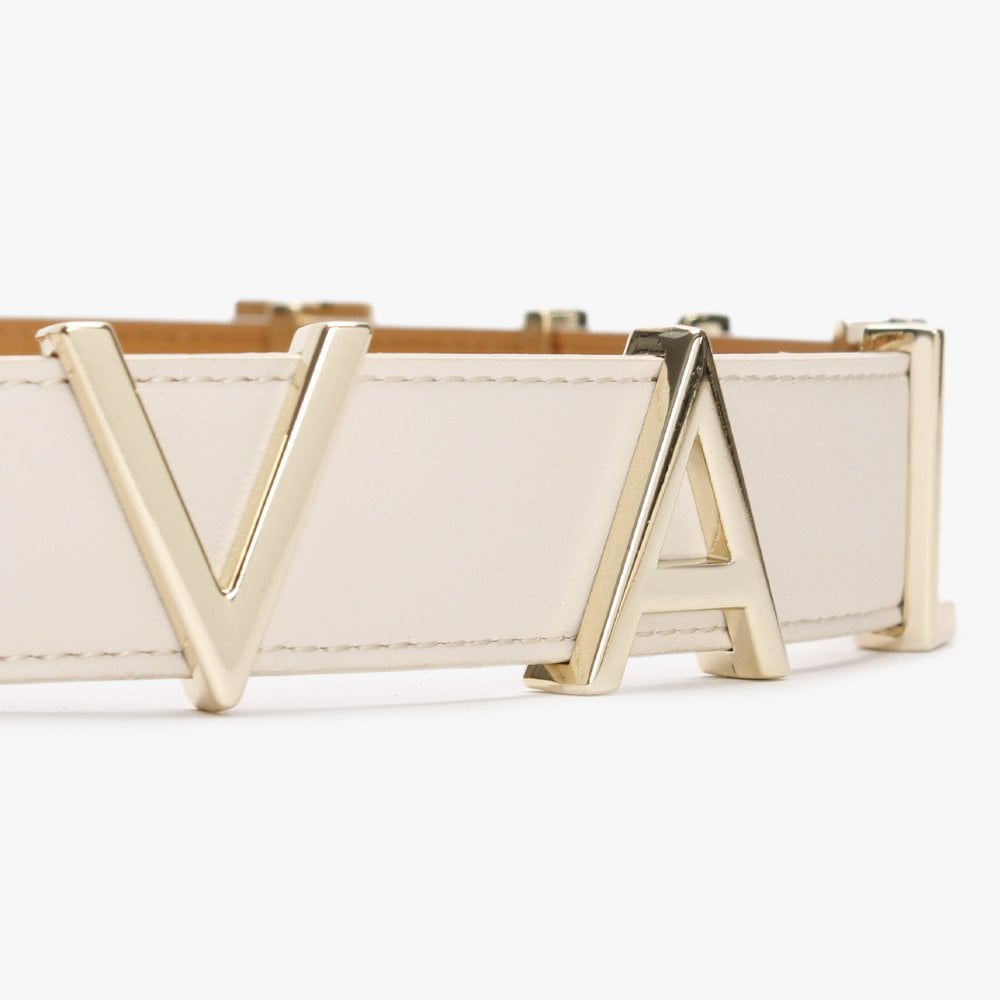 Emma Winter Ecru & Oro Logo Belt