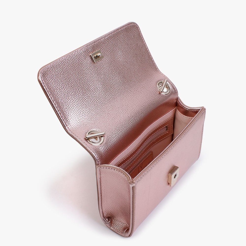 Divina Rosa Ramato Pebbled Shoulder Bag