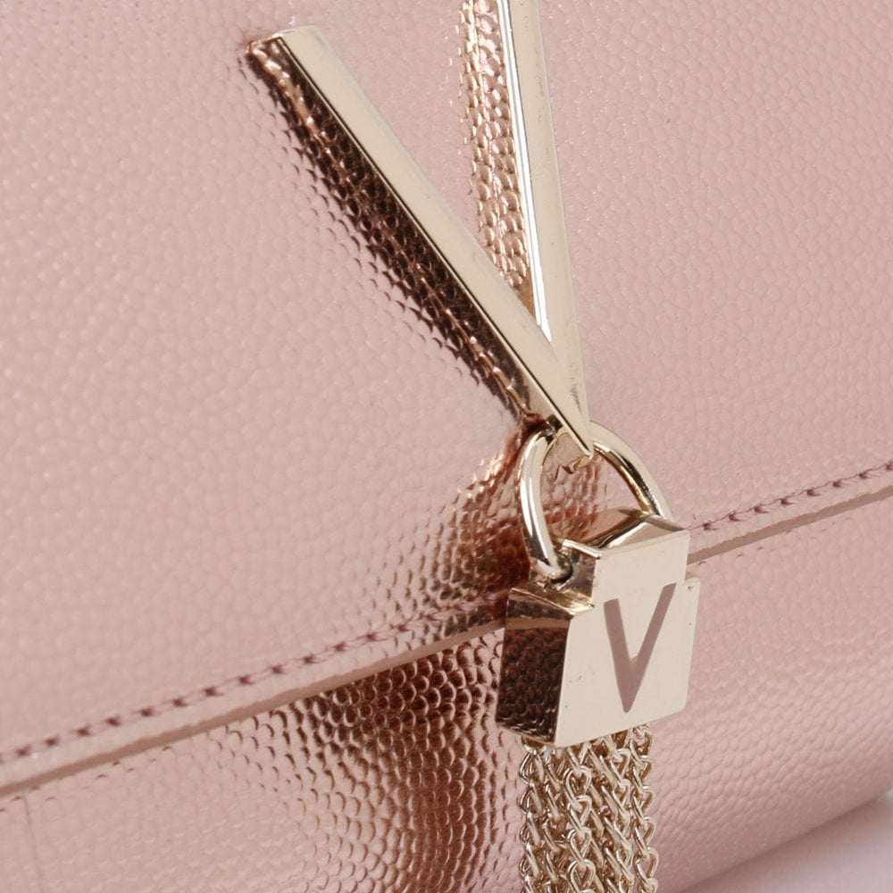 Divina Rosa Ramato Pebbled Shoulder Bag