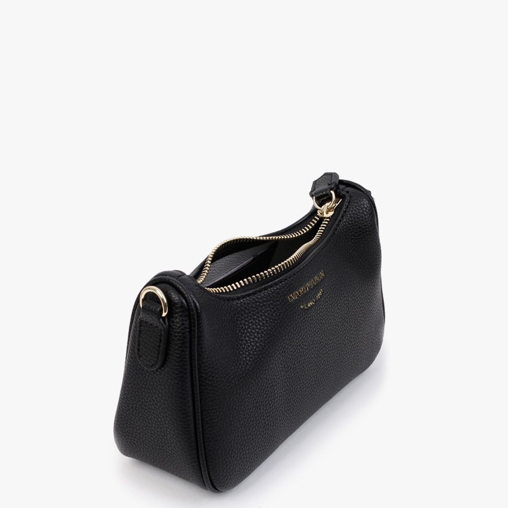 Baguette Black & Silver Cross-Body