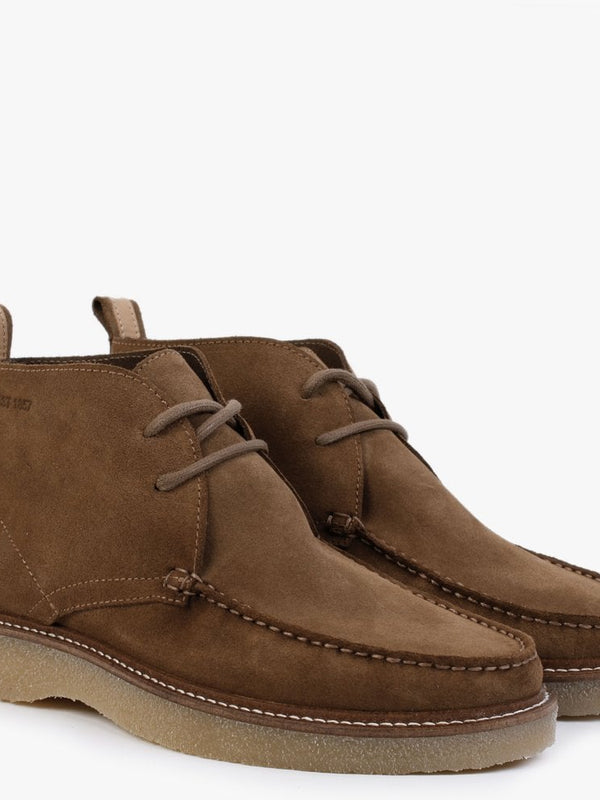 Perth Brown Suede Wallabee Boots