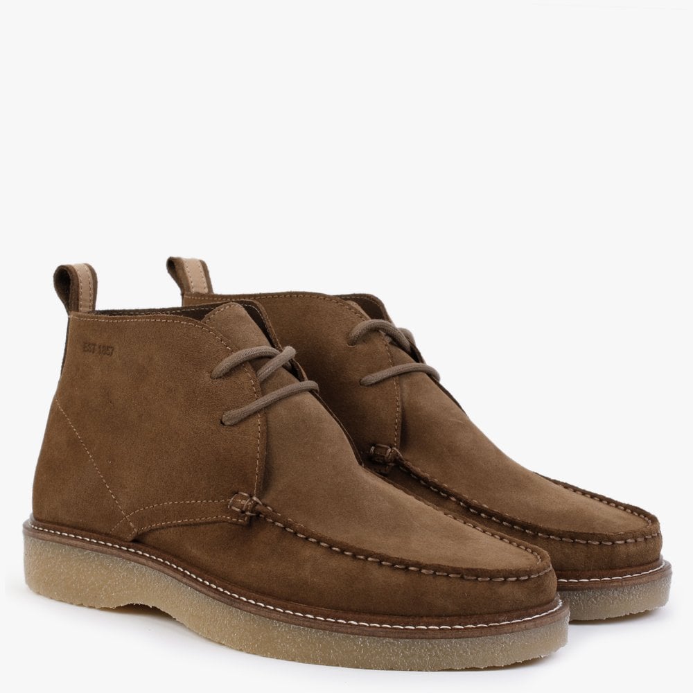 Perth Brown Suede Wallabee Boots