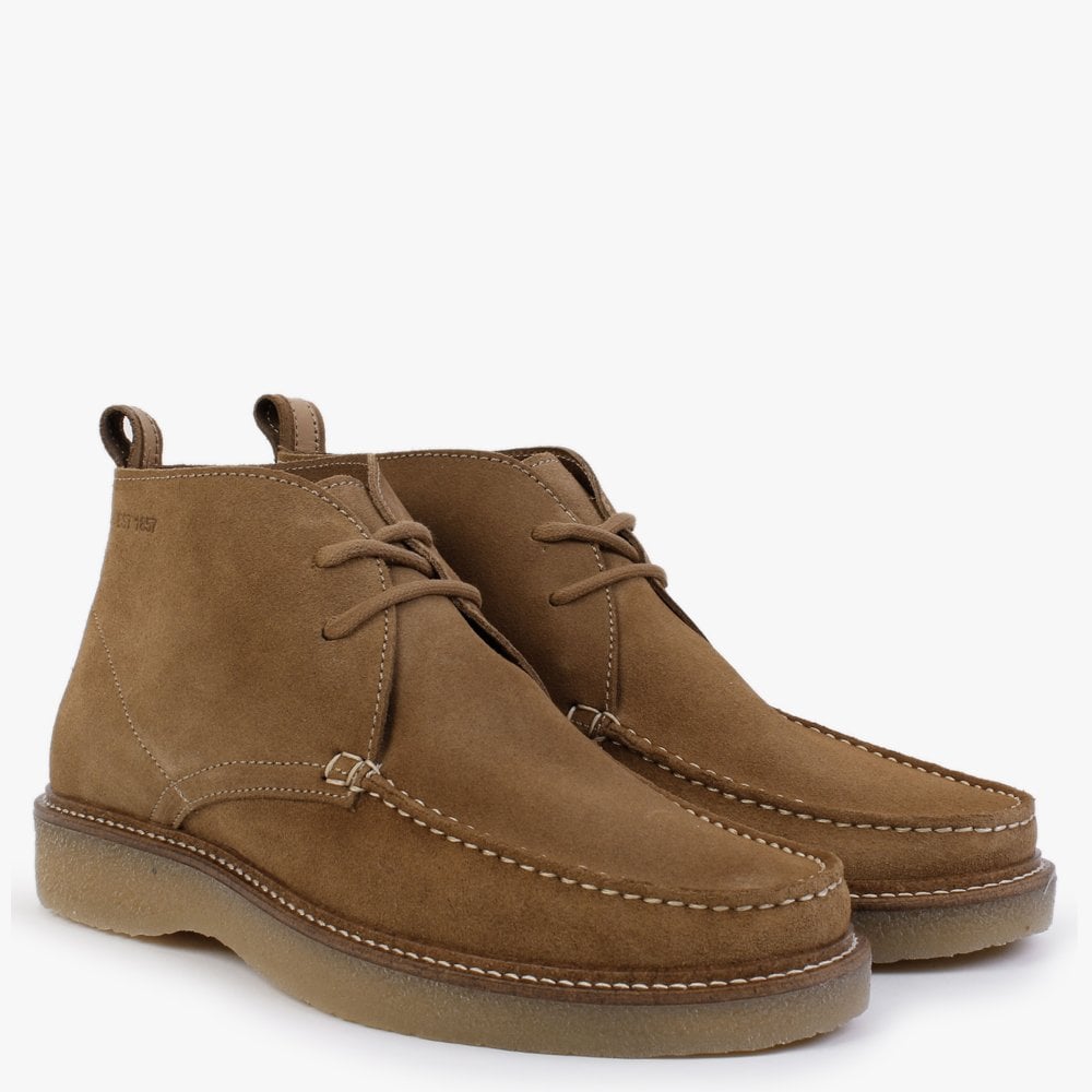 Perth Tan Suede Wallabee Boots