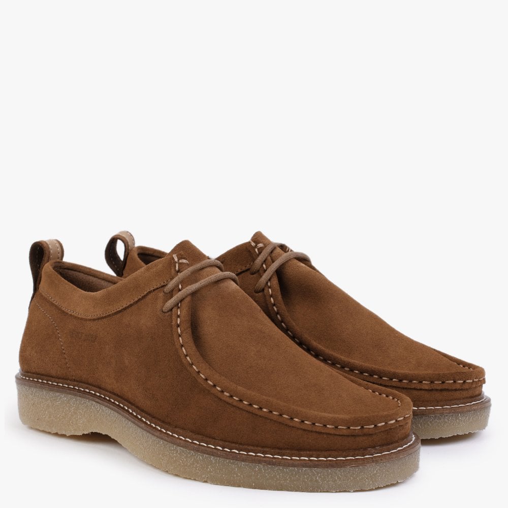 Port Tan Suede Wallabee Shoes