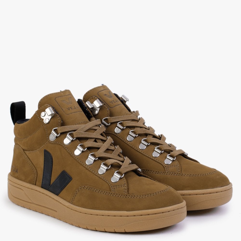 Roraima Nubuck Tent Black High Top Trainers