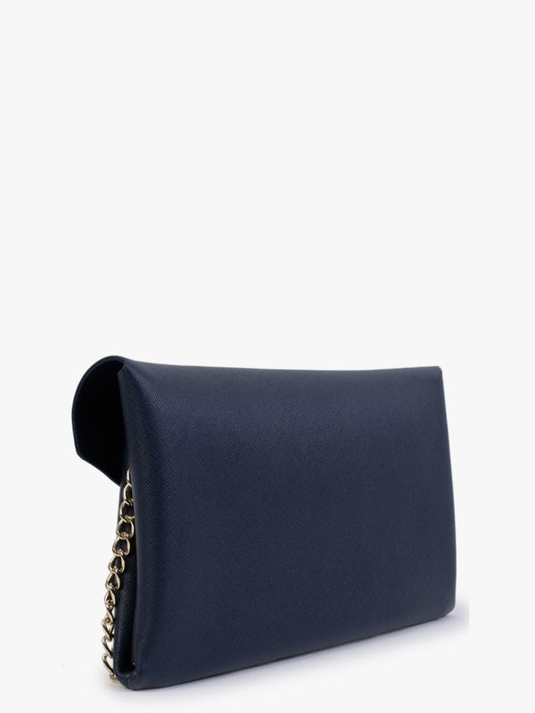 Arpie Navy Saffiano Envelope Pochette Bag