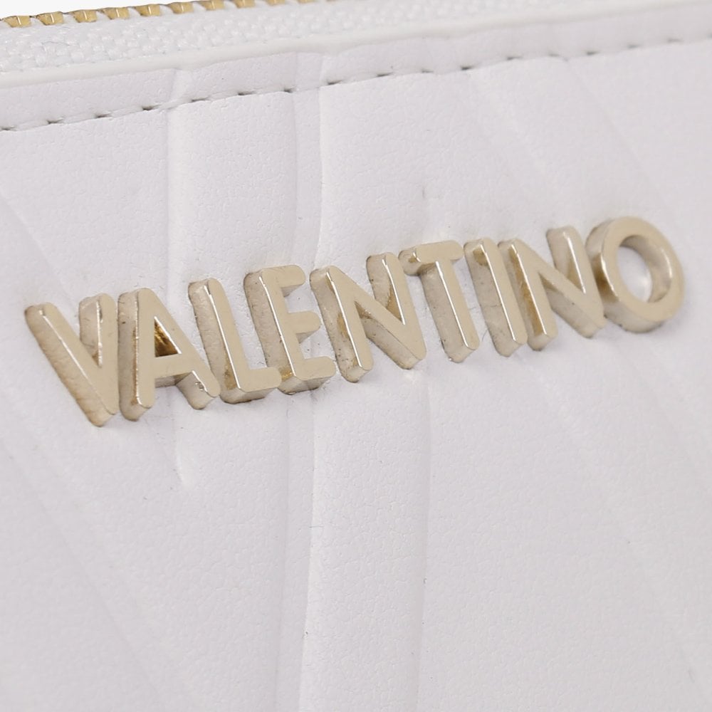 Pepa White Zip Around Quilted Wallet