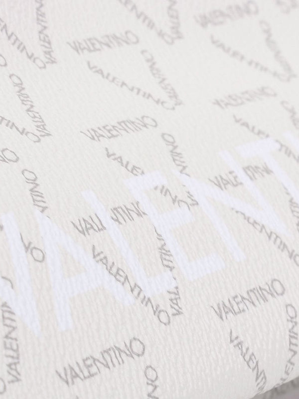 Liuto Ecru Multi Logo Cosmetic Bag