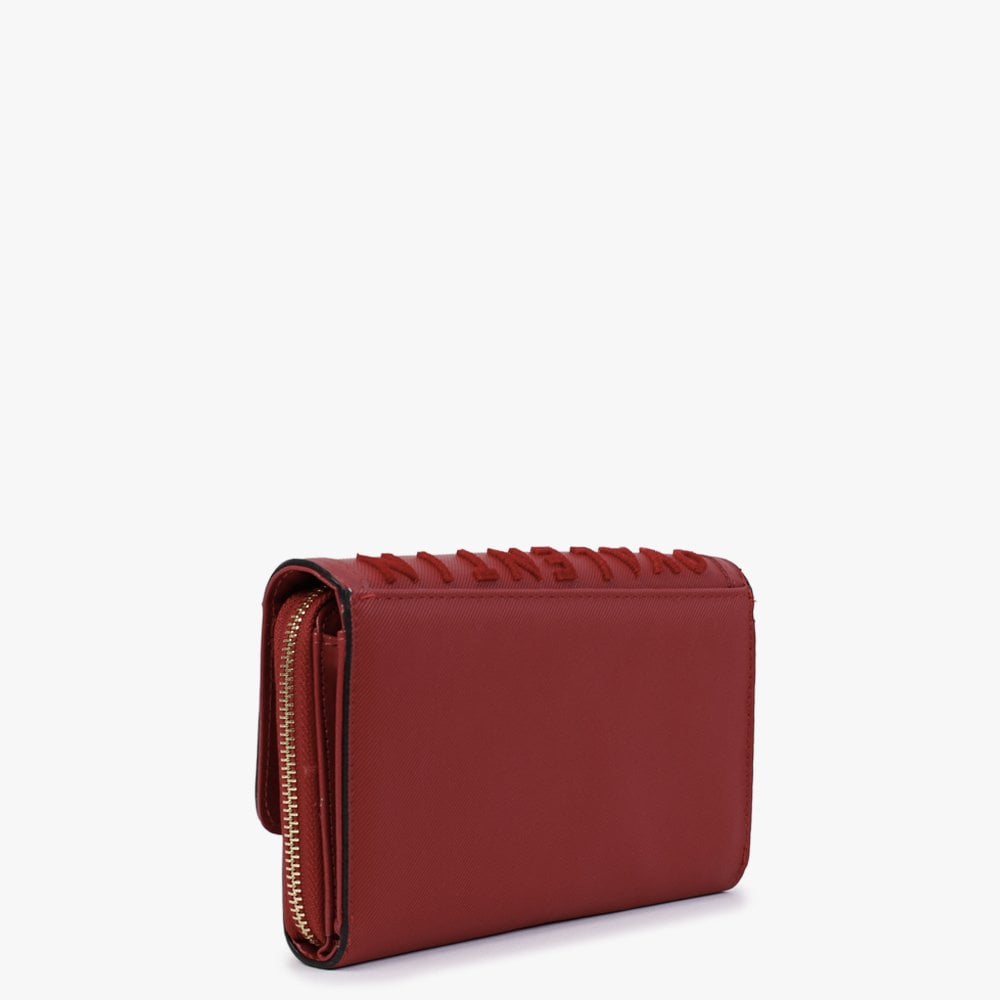 Concorde Red Flocked Logo Evening Bag