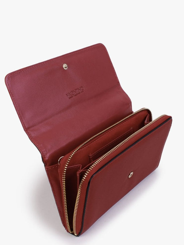 Concorde Red Flocked Logo Evening Bag