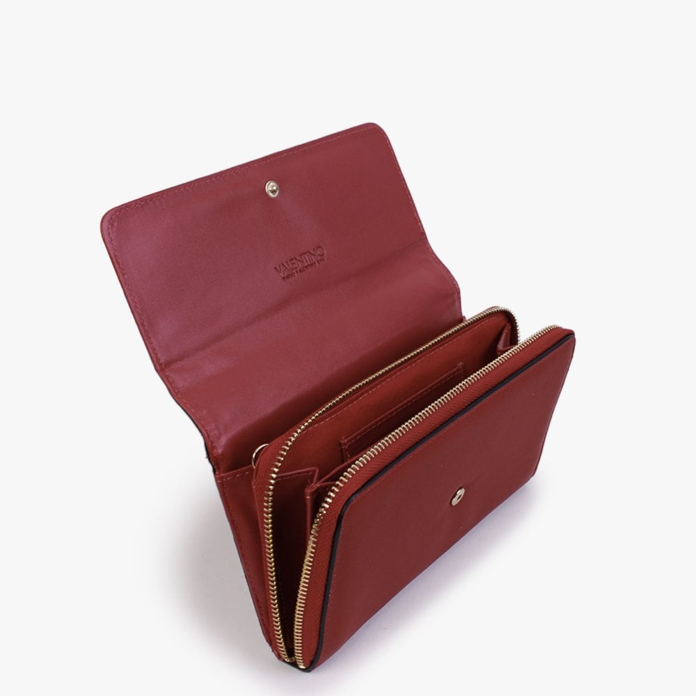 Concorde Red Flocked Logo Evening Bag