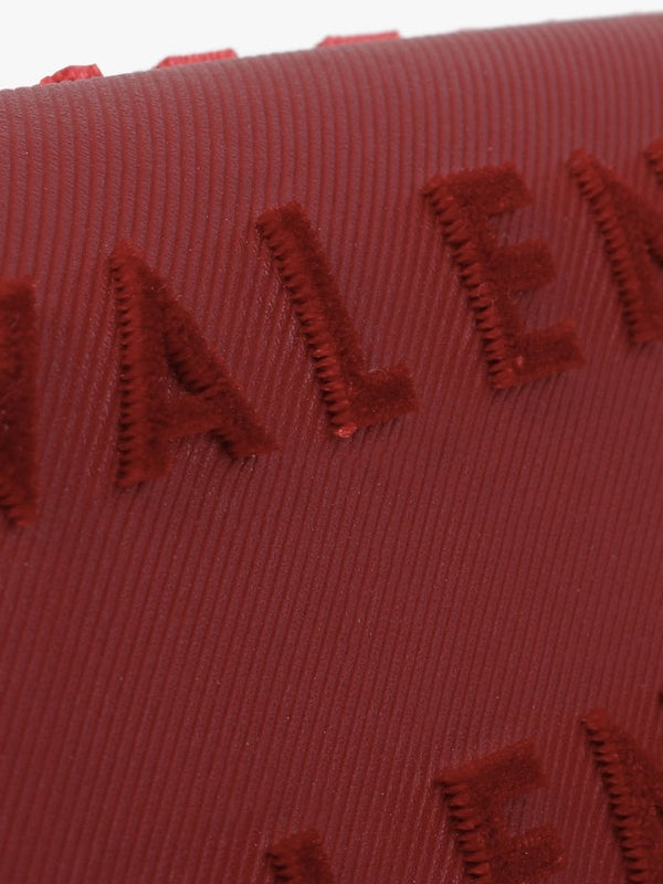 Concorde Red Flocked Logo Evening Bag
