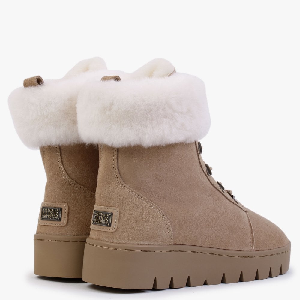 Cairns Sand Twinface Sheepskin Boots
