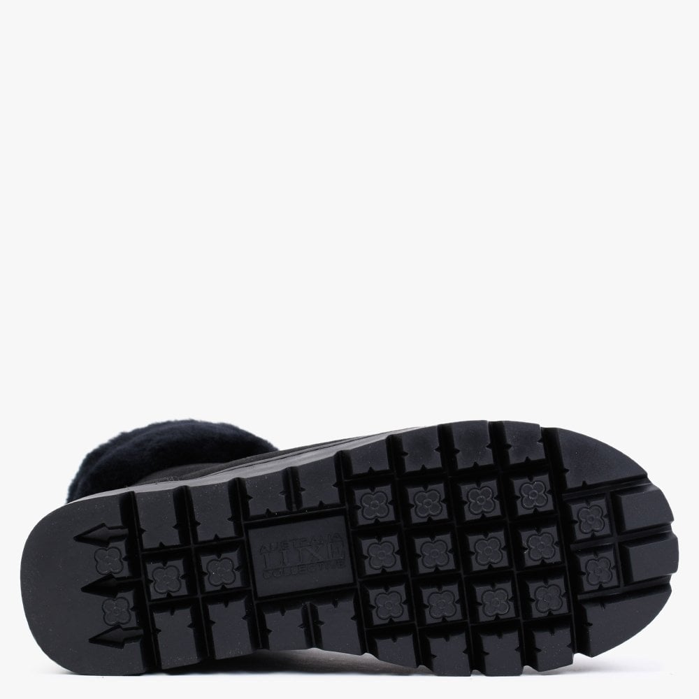 Cairns Black Twinface Sheepskin Boots