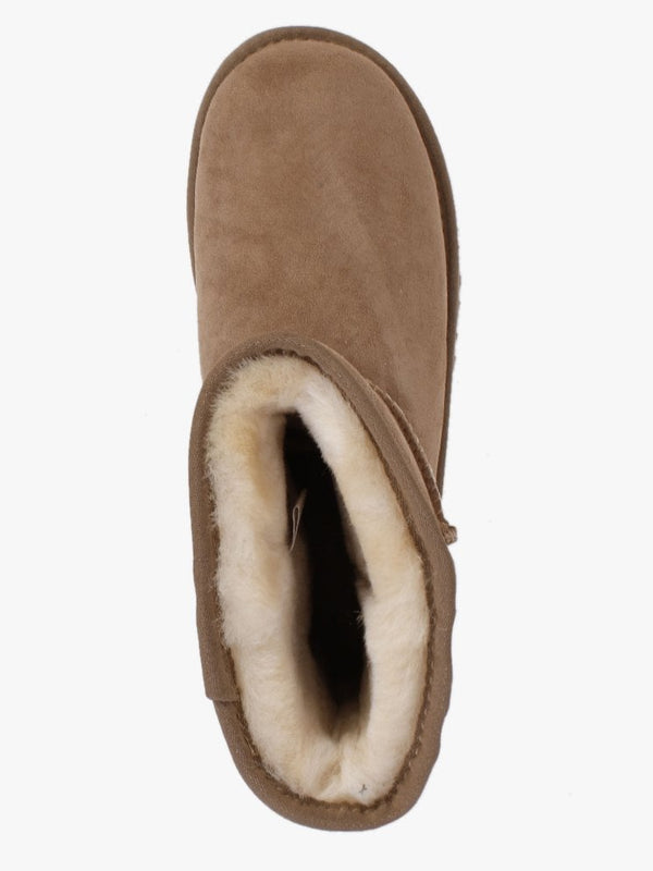 Heritage Short Chestnut Twinface Sheepskin Boots
