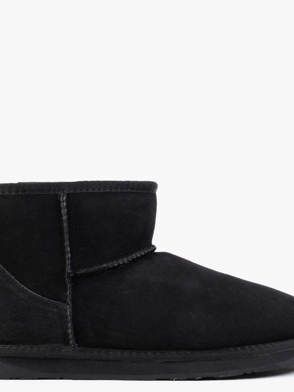 Heritage Xtra Short Black Twinface Sheepskin Boots