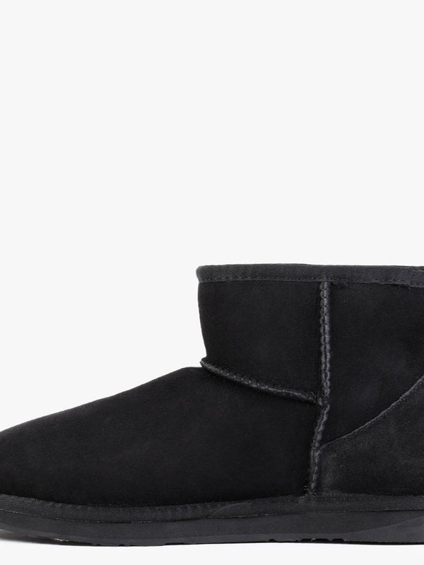 Heritage Xtra Short Black Twinface Sheepskin Boots