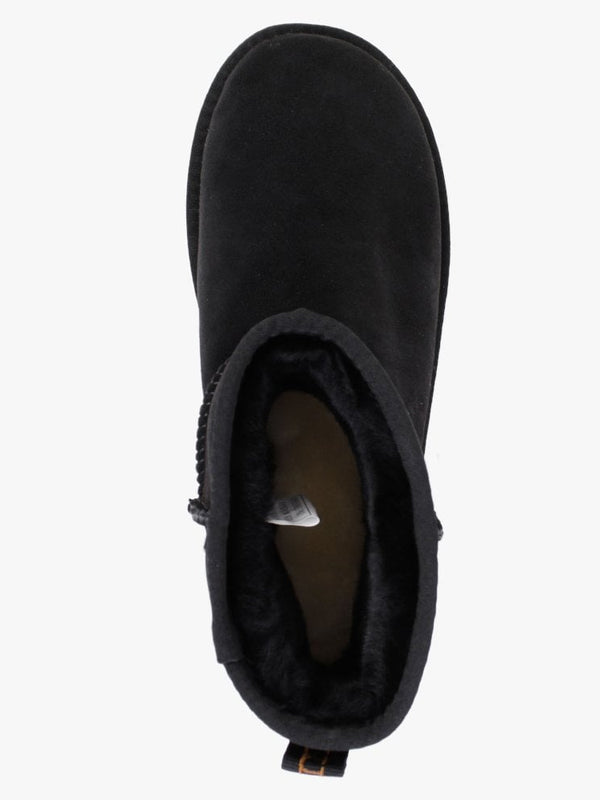 Heritage Xtra Short Black Twinface Sheepskin Boots
