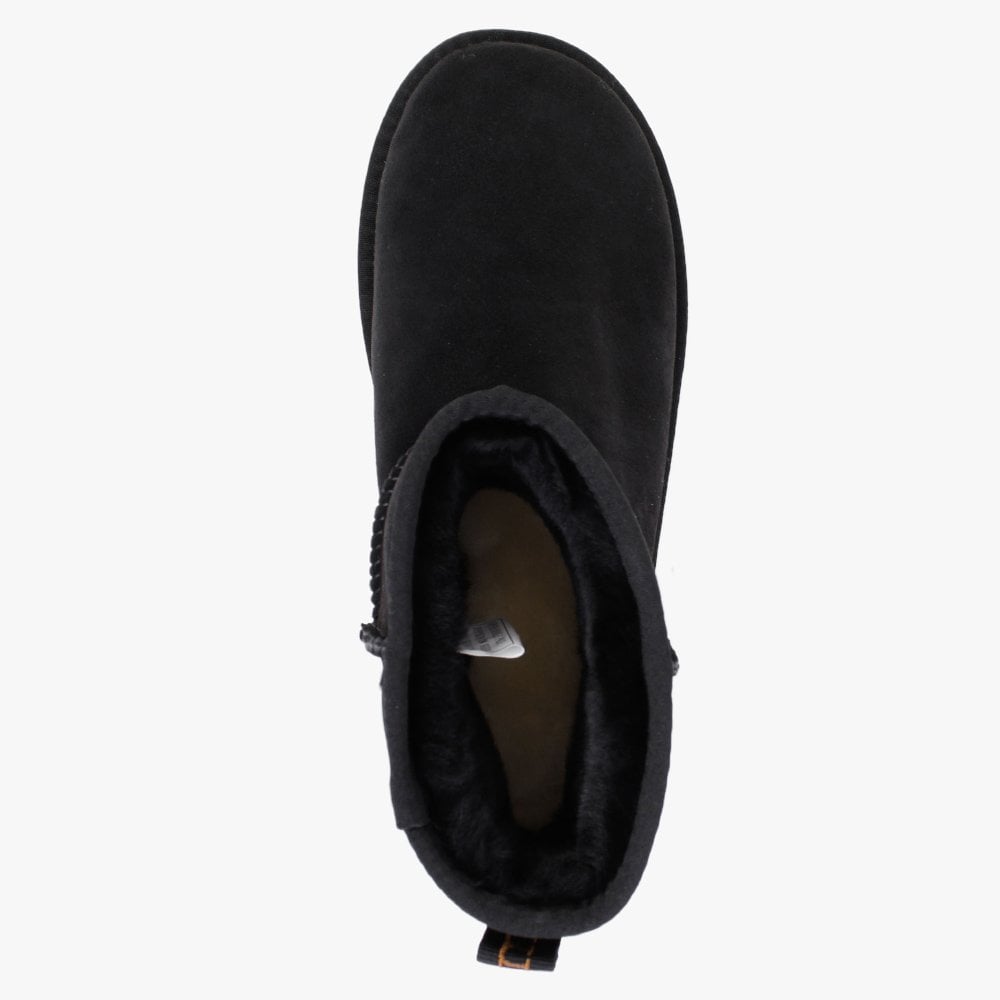 Heritage Xtra Short Black Twinface Sheepskin Boots