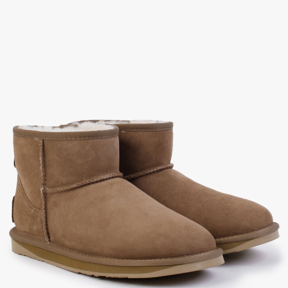 Heritage Xtra Short Chestnut Twinface Sheepskin Boots